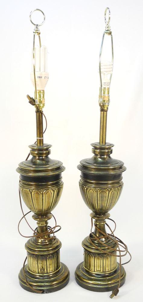 Pair of Stiffel Brass Table Lamps, 35 1/2 High. (1 of 1)