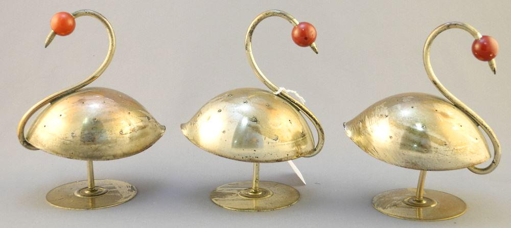 3 Napier Bird-Form Toothpick Holders, 5 1/2" High. (1 of 1)