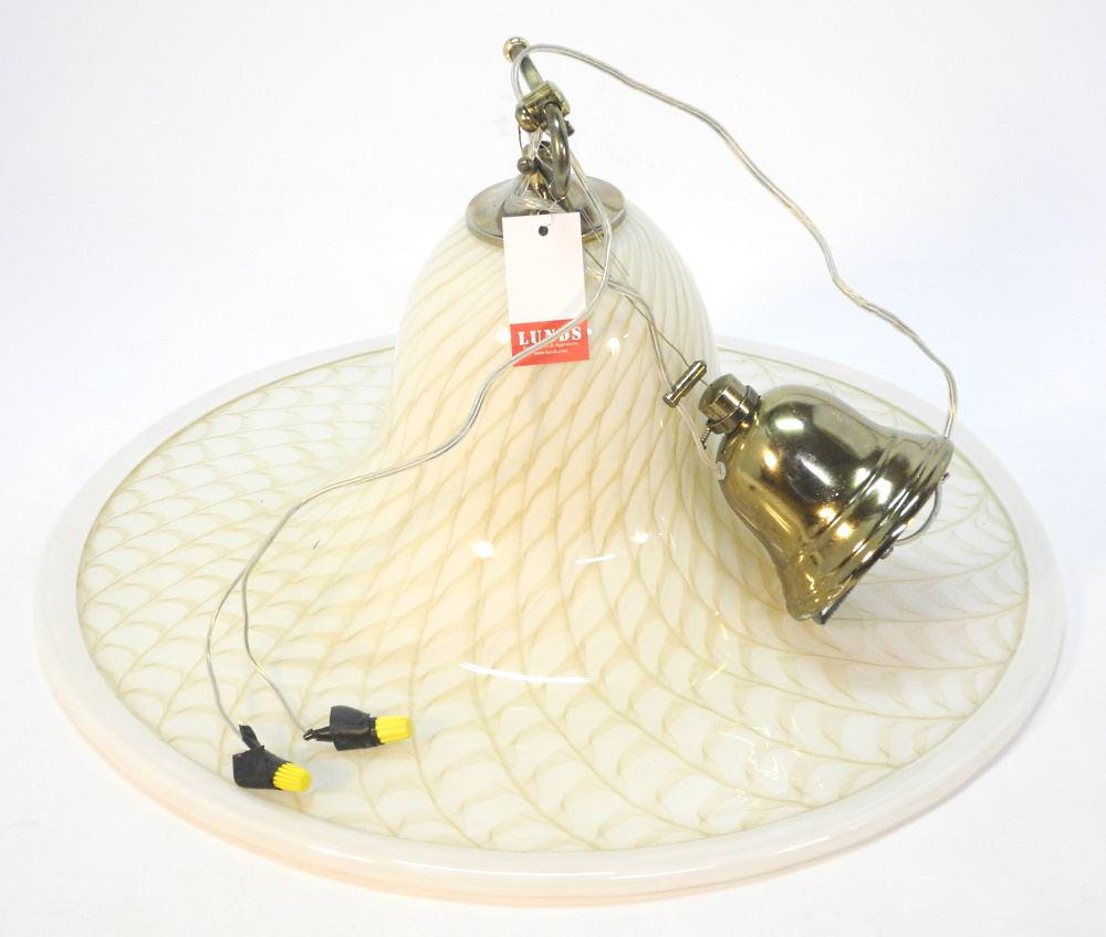 Murano Glass Ceiling Fixture, 21 1/2" Diameter. (1 of 2)