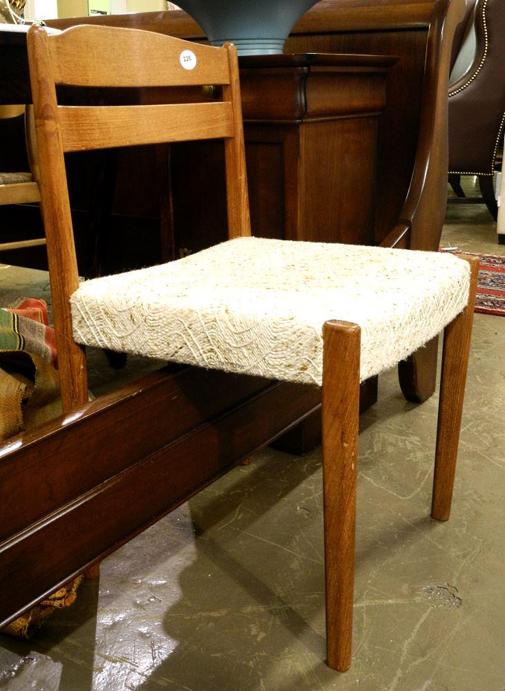 Single Teak Side Chair.: Single Teak Side Chair.