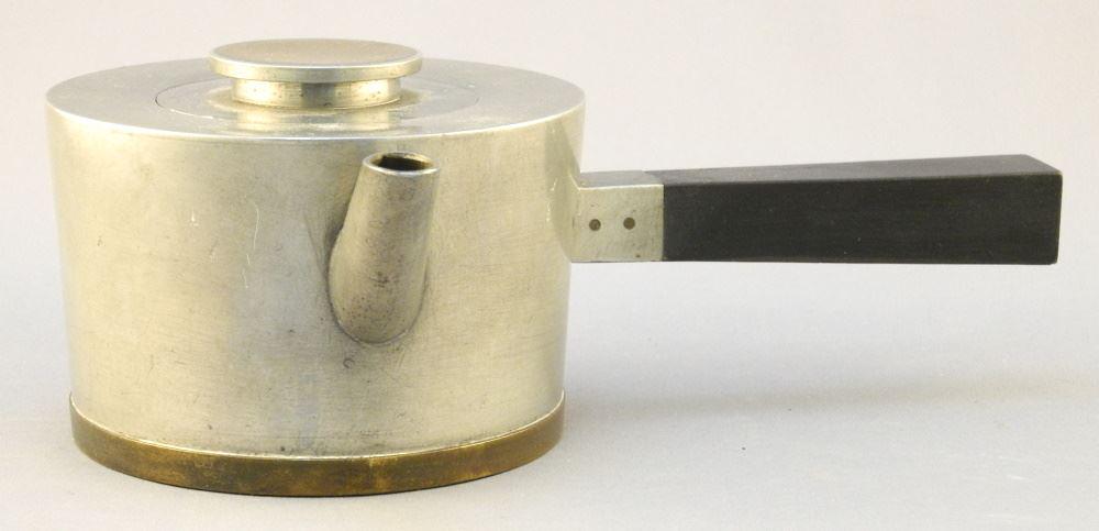 Svensktenn Stockholm Pewter Side Handled Pot. (1 of 2)