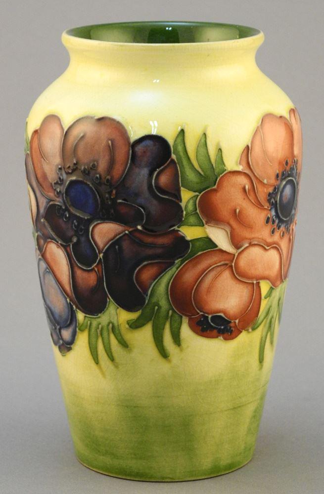 Moorcroft "Anemone" Vase, 5" high. (1 of 2)
