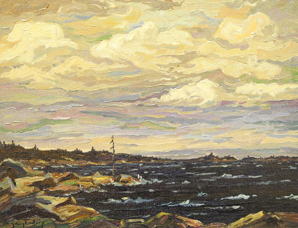 Oil on Canvas Signed G.(George) Buytendorp, 16" x 20", "Evening Breeze". (1 of 5)