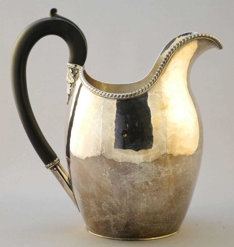 Carmichael Silver Plated Pitcher, 8 3/4" High. (1 of 4)