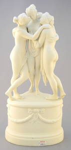 Parian Figure "3 Graces", 15 1/2" High, Condition Noted.