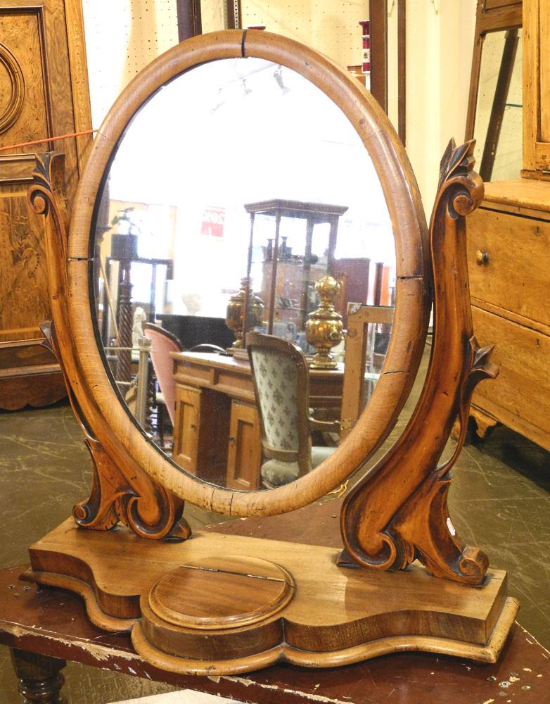 Victorian Mahogany Dressing Mirror. (1 of 3)