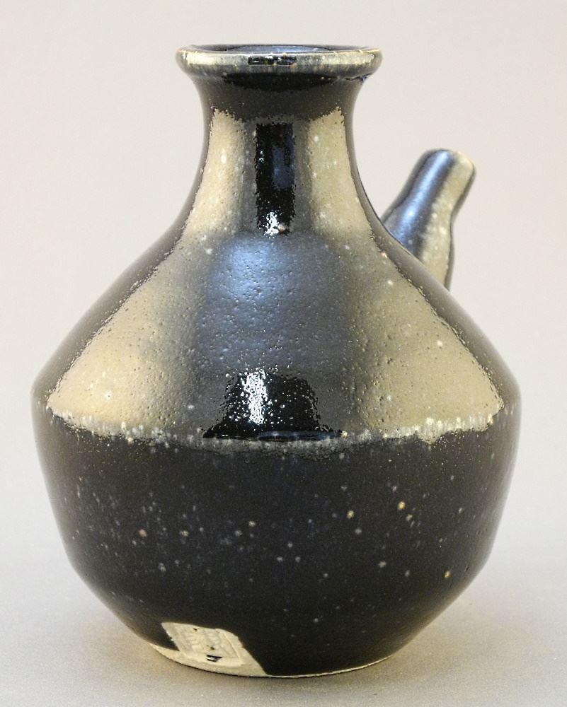 Stoneware Spouted Vessel Signed with Impressed Mark of Wayne Ngan, 5 5/8" High.: Stoneware Spouted Vessel Signed with Impressed Mark of Wayne Ngan, 5 5/8" High.