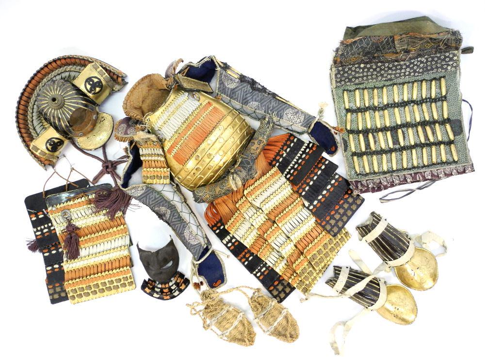 Miniature Set of Samurai Armour with Lacquer Chest. (1 of 11)