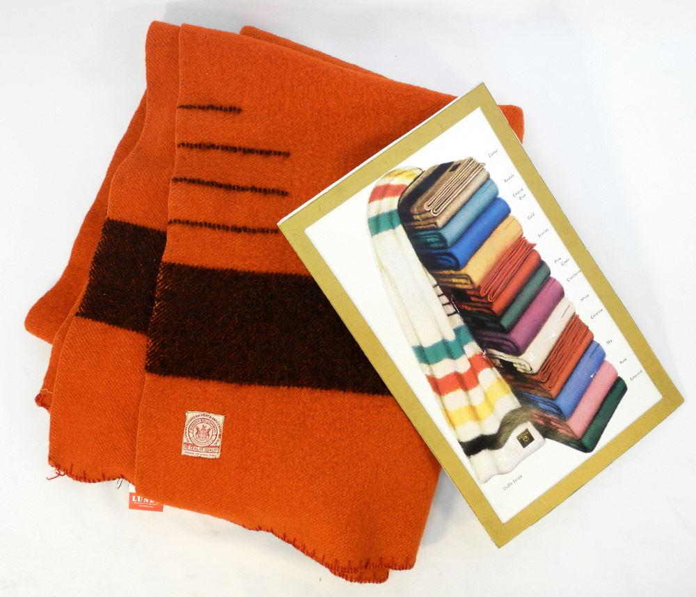 Red Hudson's Bay 4 Point Blanket, 74" x 60". (1 of 3)