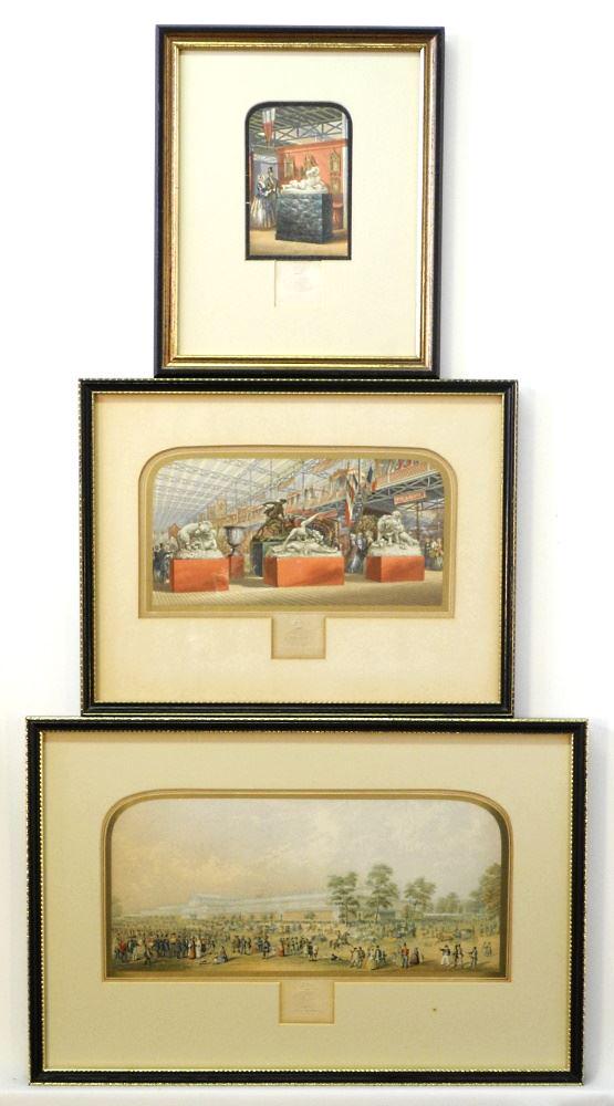 Collection of 4 Prints of The Great Exhibition, London, 11 1/2" x 20". (1 of 3)