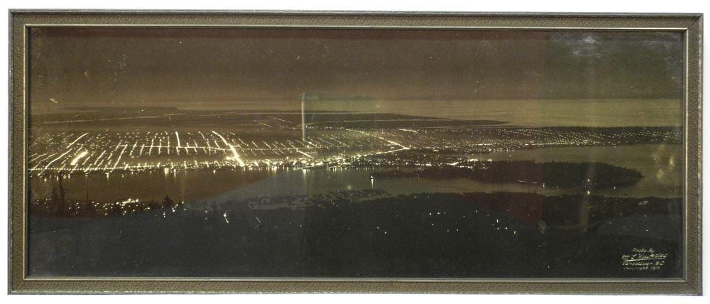 Vintage Photograph Signed M.L. Hawkley, Vancouver, BC, Copyright 1926, 7 1/8" x 19". (1 of 2)