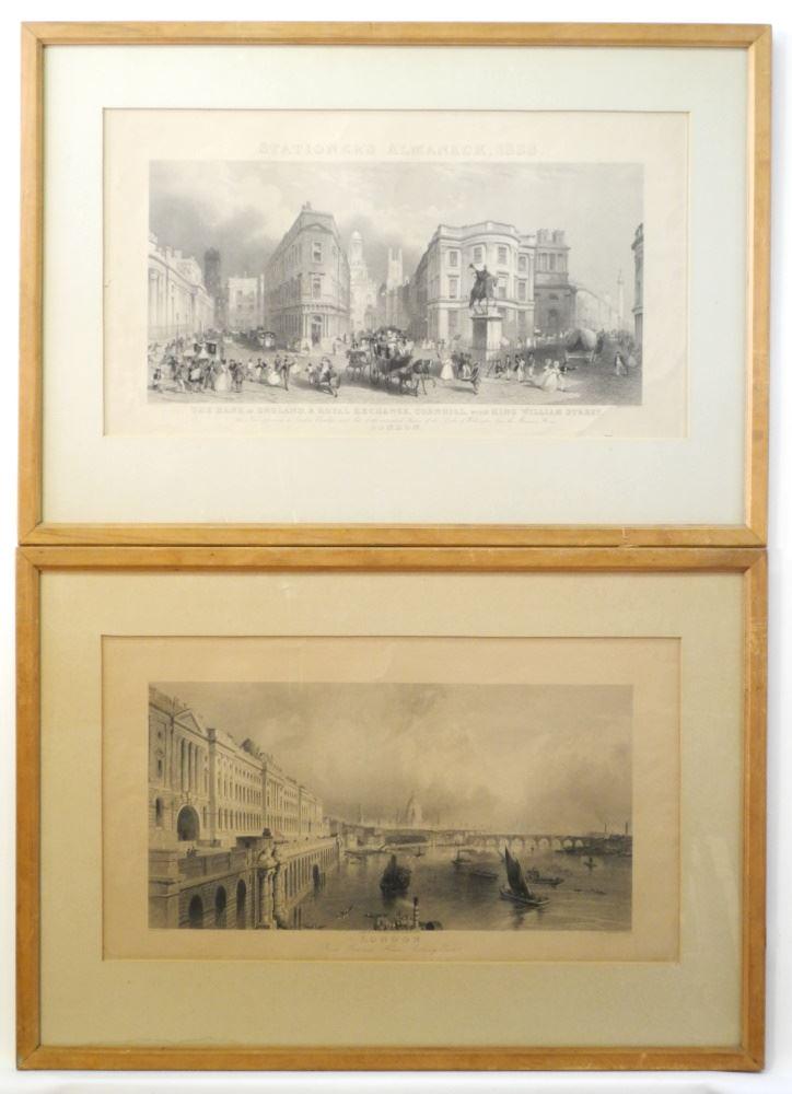4 Framed Prints of Irish & English Scenes, 11" x 15". (1 of 2)