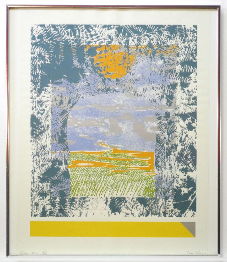 Serigraph Signed Anna Wong, 25 1/2" x 20", "Window #12", AP. (1 of 3)