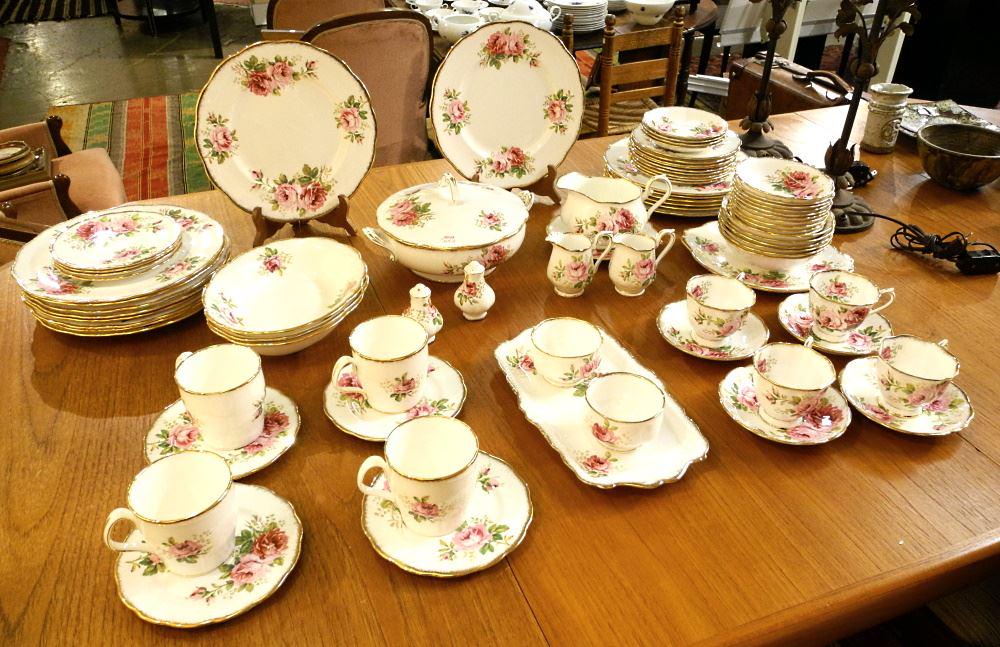 Lot of Royal Albert "American Beauty" Dinner China.: Lot of Royal Albert "American Beauty" Dinner China.