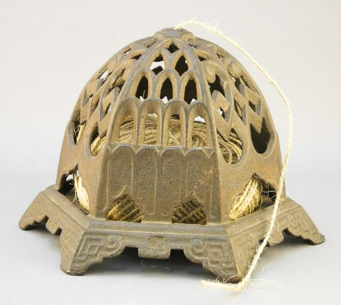 Antique Cast Iron String Dispenser, 4 1/2" High. (1 of 2)
