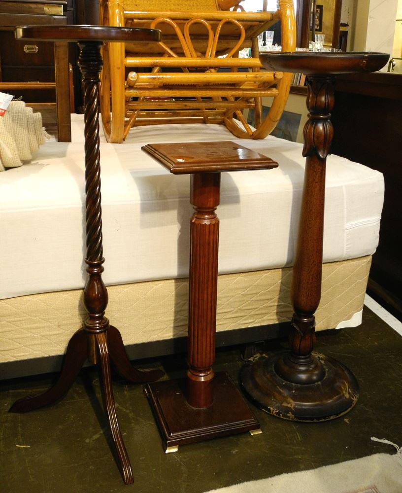 Bombay Co. Cherry Finish Plant Stand & 2 Others (34/32). (1 of 2)