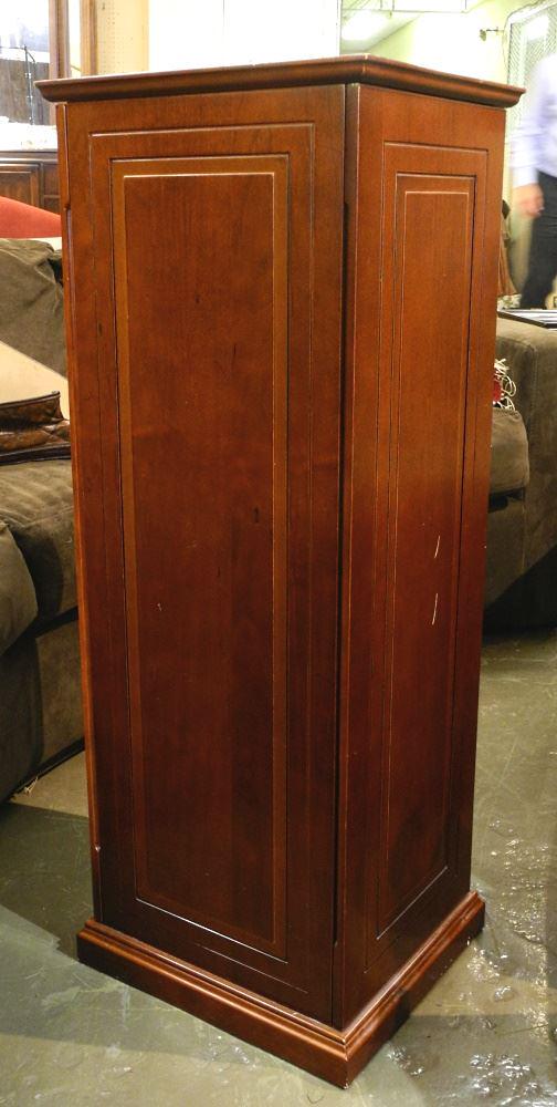Bombay Co. Cherry Finish Tower CD Cabinet. (1 of 2)