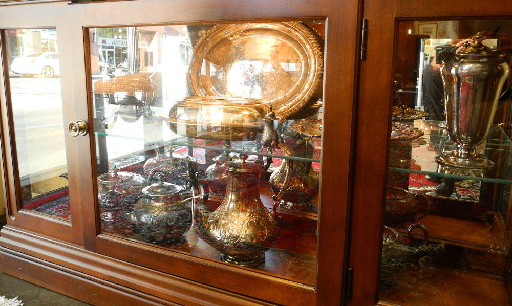 Group of Silver Plated Tea & Coffee Pots/ Kettle/ Hot Water Pot// Entree Dish, etc. (1 of 3)