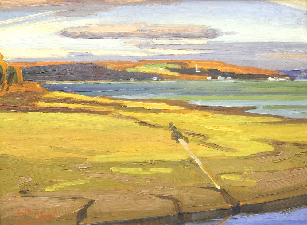 Oil Panel Signed (Charles) Anthony Law '42, 11 7/8" x 16", "From Near Halifax". (1 of 6)