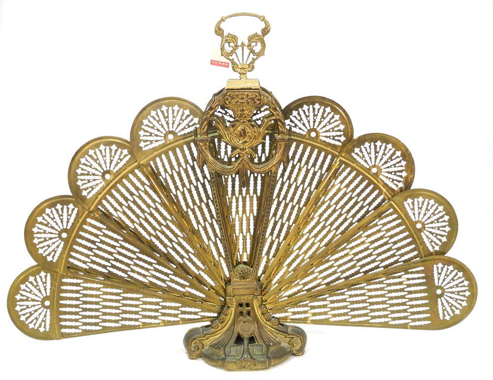 "Peacock" Fire Screen, 37" Wide.: "Peacock" Fire Screen, 37" Wide.