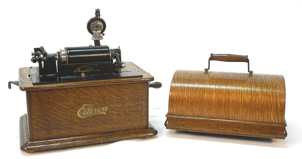 Edison Standard Phonograph, Table Top Model Circa 1906, 13" High (1 of 5)