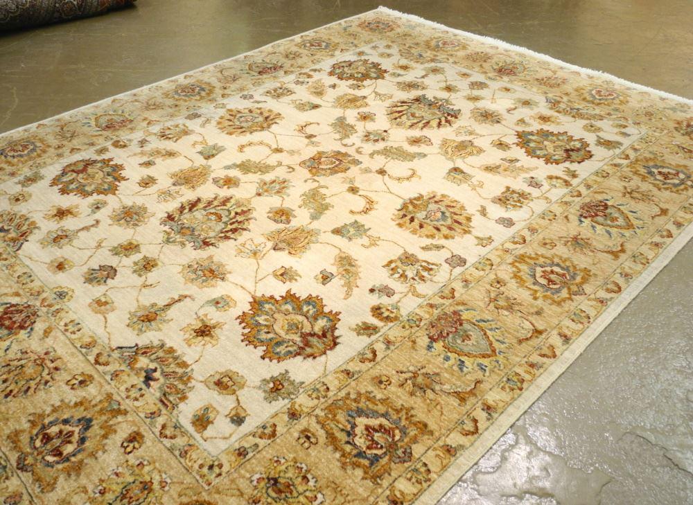 Turkish Wool & Cotton Carpet, Approximately 7'4" x 6'4". (1 of 6)