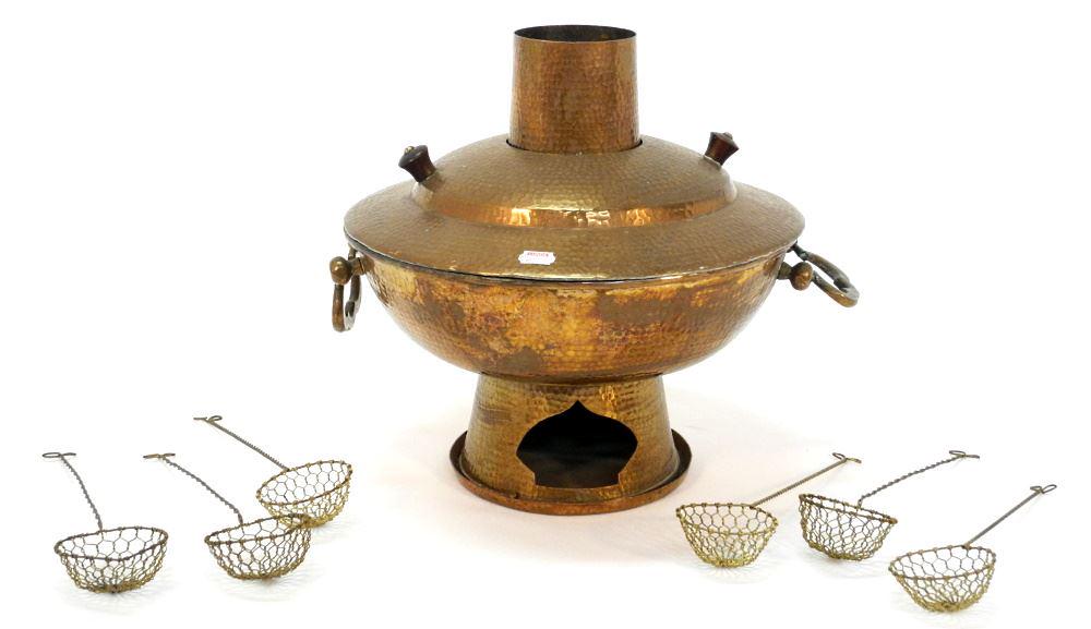Mongolian Copper Hot Pot Cooker.: Mongolian Copper Hot Pot Cooker.