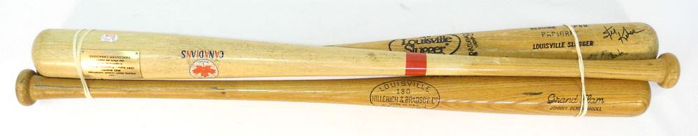 3 Promotional Baseball Bats, Original & Facsimile Signatures, Approx. 34" Length. (1 of 2)