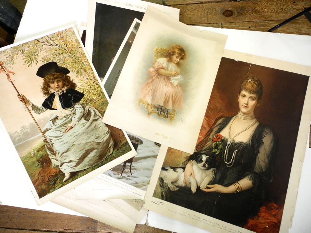 Collection of Pears Soap Lithographs & Various Prints, All As Found. (1 of 5)