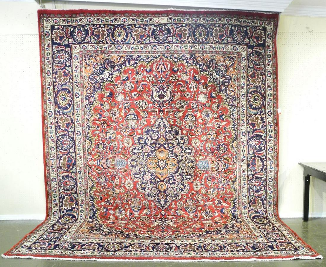 Kashmir Carpet, Approximately 12'8" x 9'11". (1 of 7)