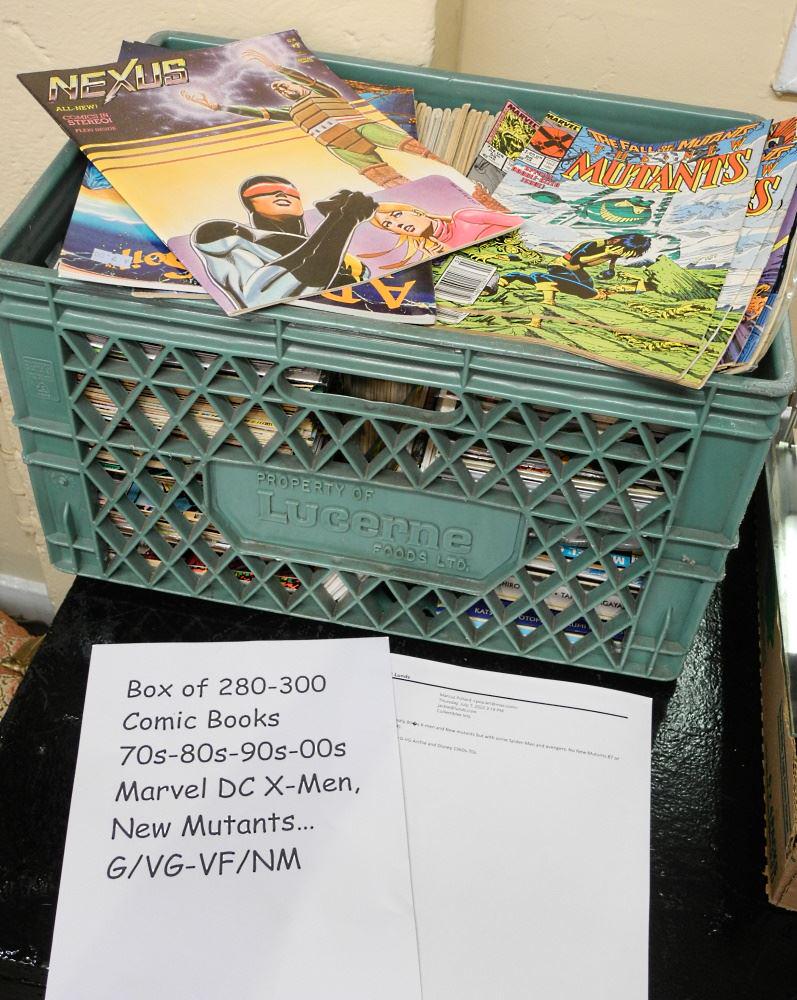 Box of Vintage Comic Books, Approximately 280, Mostly Super Heroes. (1 of 1)