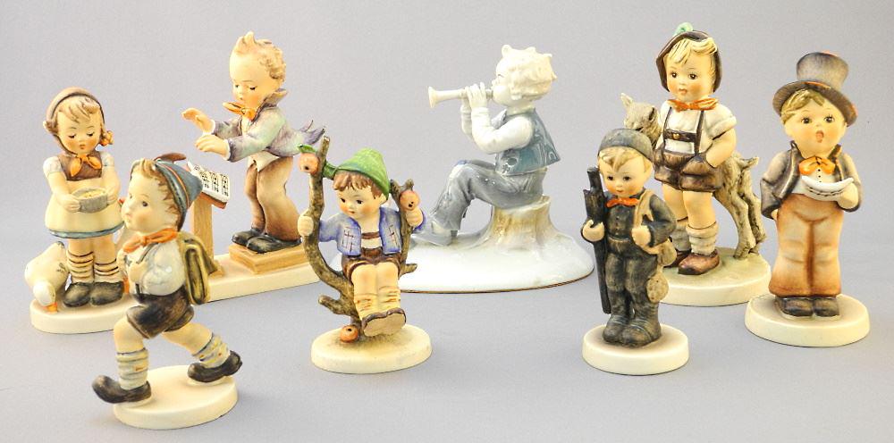 Group of Hummel Musician Figurines.: Group of Hummel Musician Figurines.