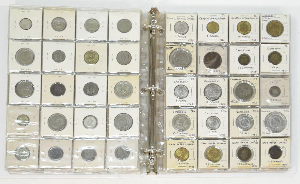 Binder of Various World Coins. (1 of 2)