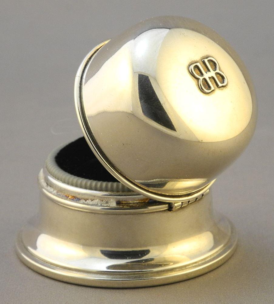 Birks Regency Plate Domed Ring Box, 2" Diameter (1 of 3)