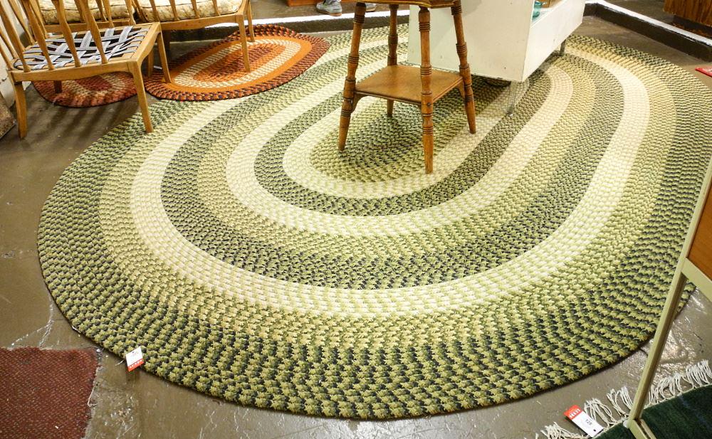 3 Oval Braided Rugs, Various Sizes. (1 of 3)