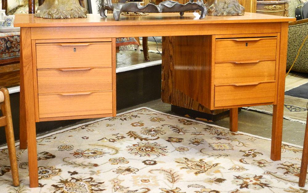 Teak Desk, 51" Length. (1 of 2)