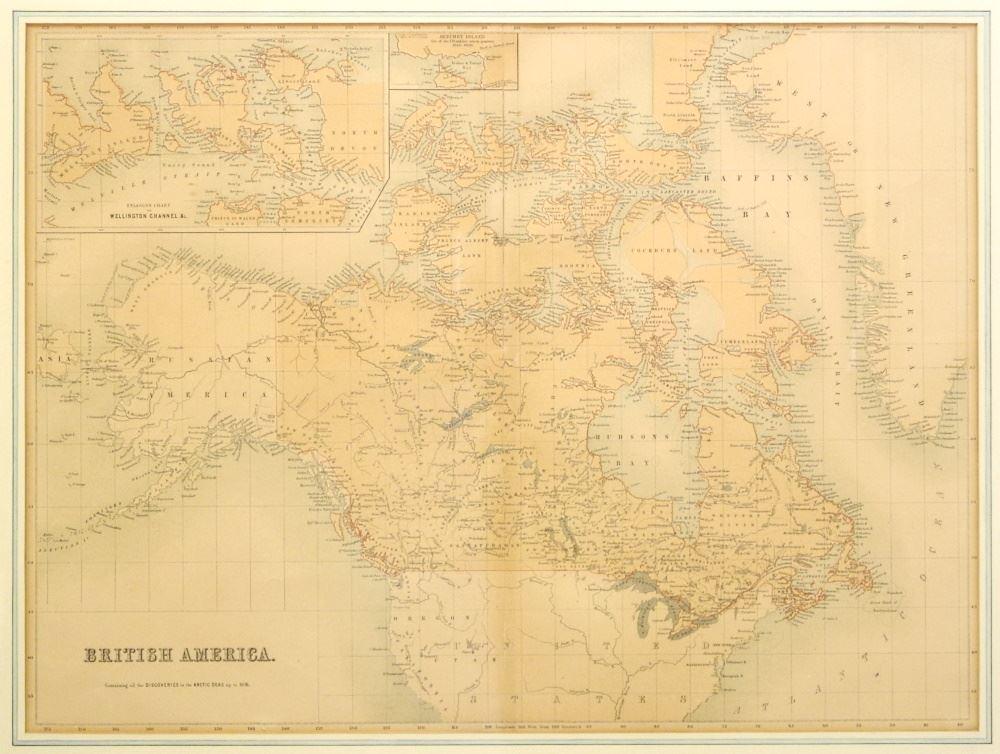 Map of "British America", A & C Black, Circa 1859. (1 of 2)