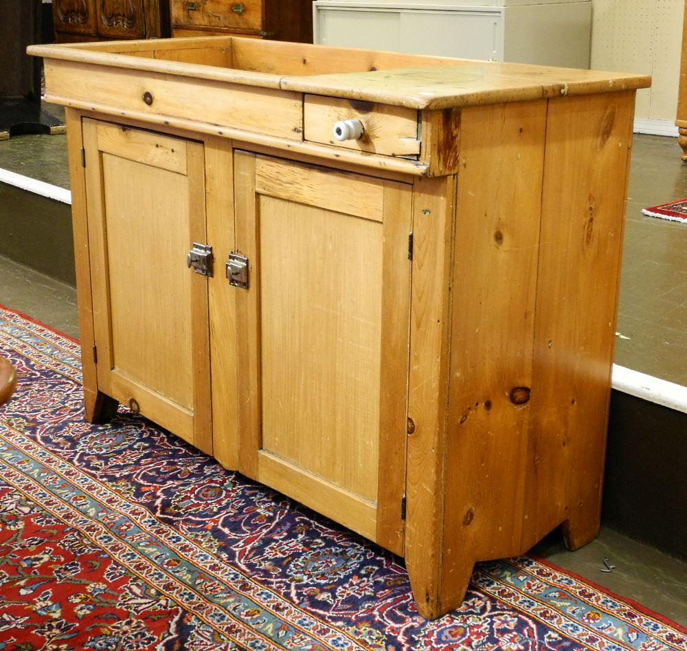 Canadiana Dry Sink, 45 1/2".: Canadiana Dry Sink, 45 1/2".