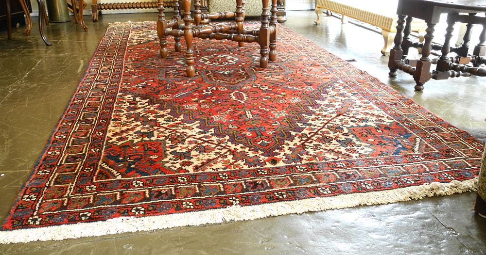 Asian Rug, Approximately 9'7" x 4'10". (1 of 4)