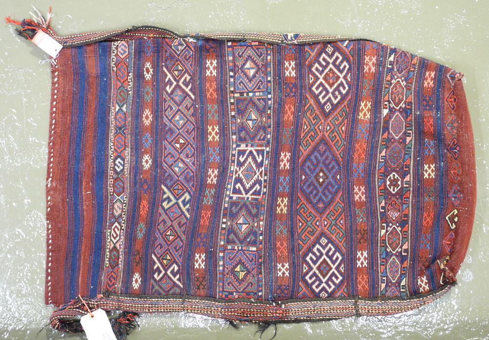 Turkish (Yuntur) Grain Bag, Approximately 3'9" x 2'5". (1 of 3)