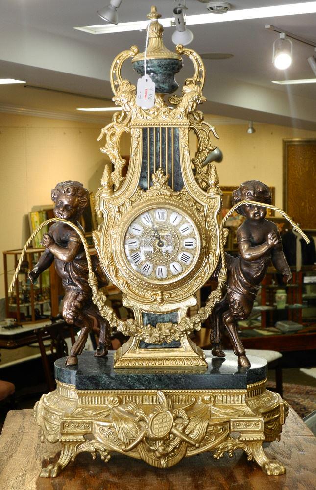 Louis XV-Style Mantle Clock, 24". (1 of 1)