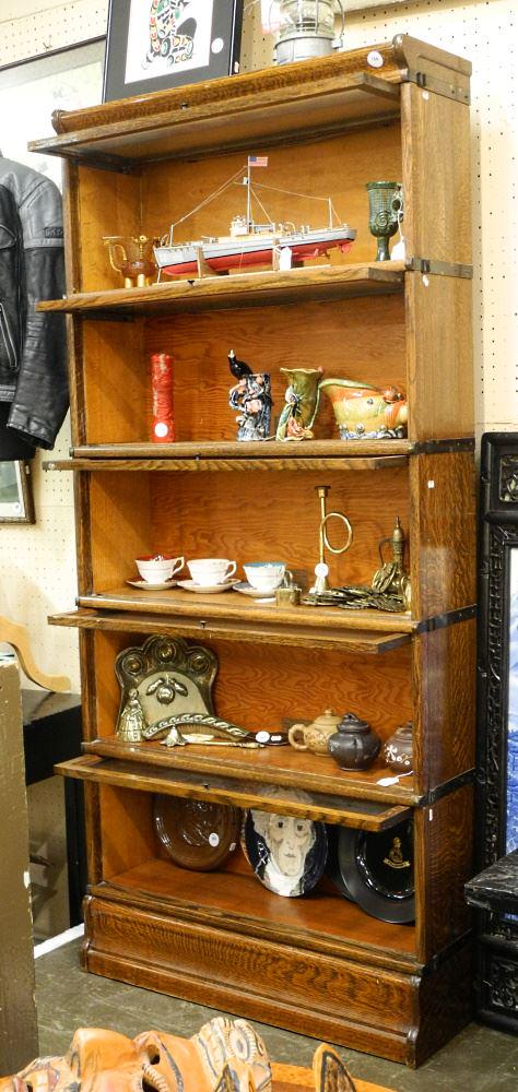 5 Section Barrister's Bookcase by Globe Wernicke. (1 of 3)