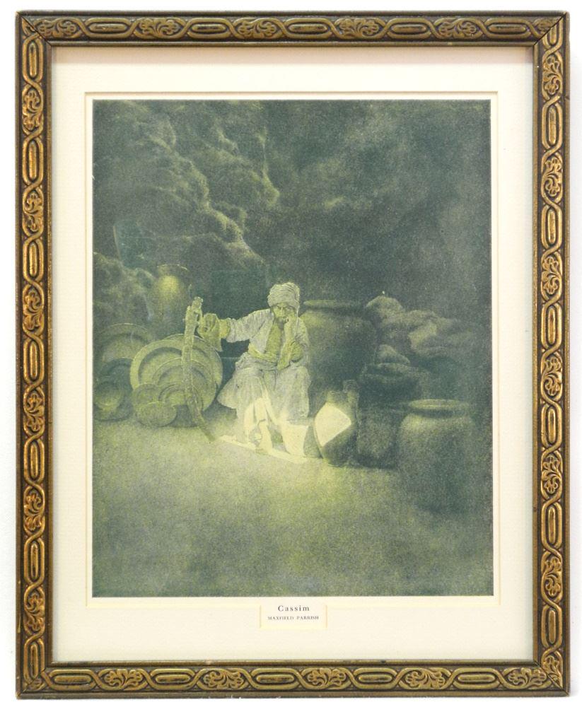 Colour Print After Maxfield Parrish, 11 1/4" x 9 1/4", "Cassime". (1 of 1)