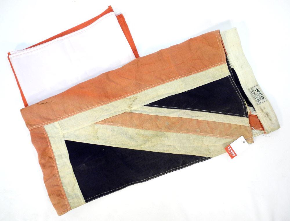 Vintage Linen Union Jack & Canadian Flag, 4'6" x 2'. (1 of 1)