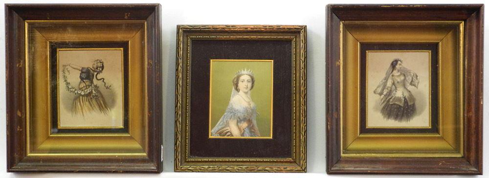 Collection of 3 Baxter Prints, 4" x 3 1/2". (1 of 1)