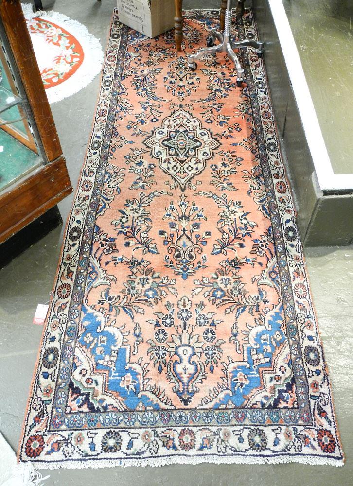 Hamedan Runner, Approximately 9' x 3'1". (1 of 2)