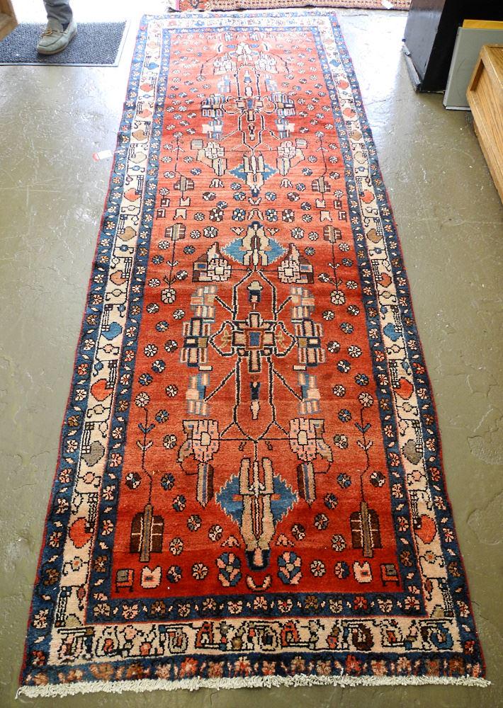 Hamedan Runner, Approximately 10' x 3'5". (1 of 2)