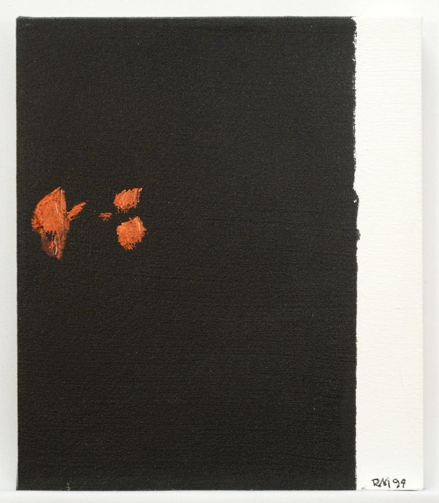 Oil on Canvas monogrammed RM'94 (Ray Mead) 14 1/8" x 12 1/8", "Black/Red/ White". (1 of 3)