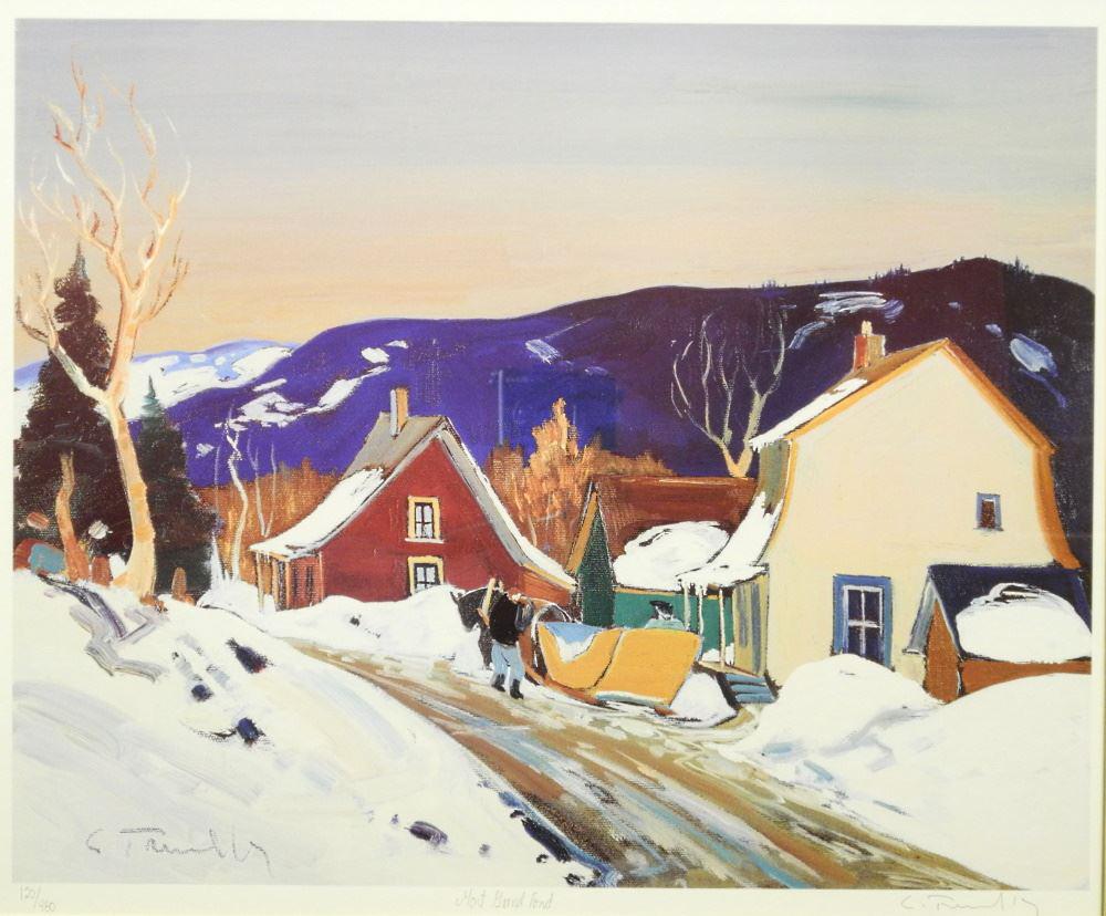 Limited Edition Print signed L. (Louis) Tremblay, 17 1/8" x 20 5/8", "Mont Grand Fond", #120/48 (1 of 5)