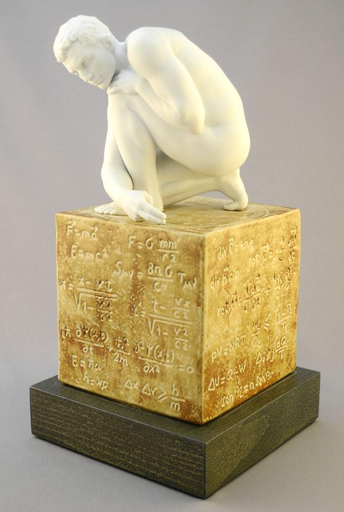 Lladro "Scientia Man" Figure, Ernest Massuet, 12" high. (1 of 3)